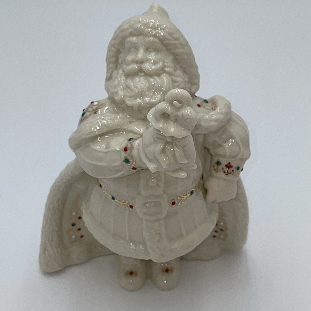 Lenox China Jewels Santa Bearing Gifts Figurine Eighth in Series VERY GOOD COND - Picture 8 of 13